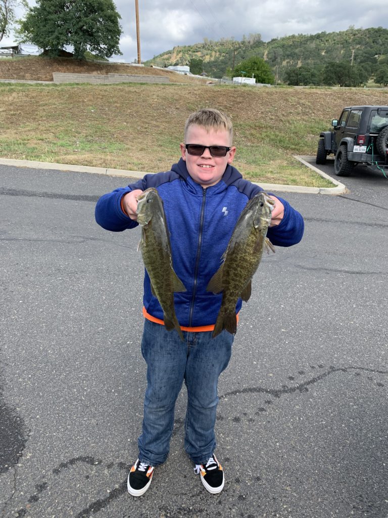 Jonathan with some nice smallies, Tulloch 4/16/22.